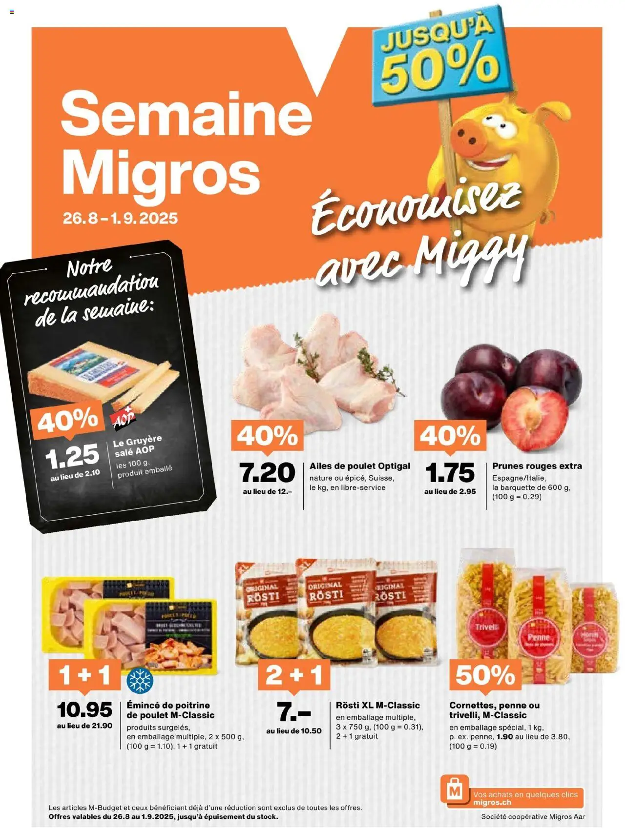 Migros Aktionen FR - Seite 1- gültig ab 26.08.2025