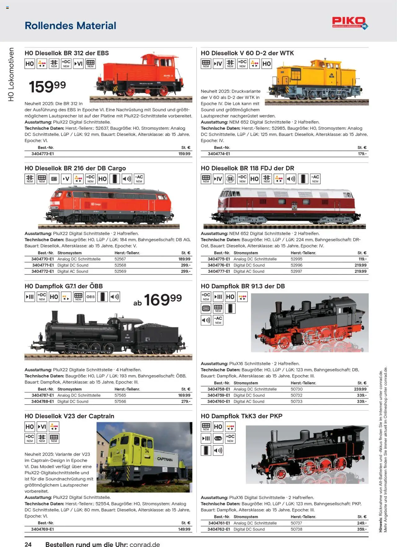 Conrad  Modellbahn Katalog - Seite 26 - gültig ab 25.08.2025