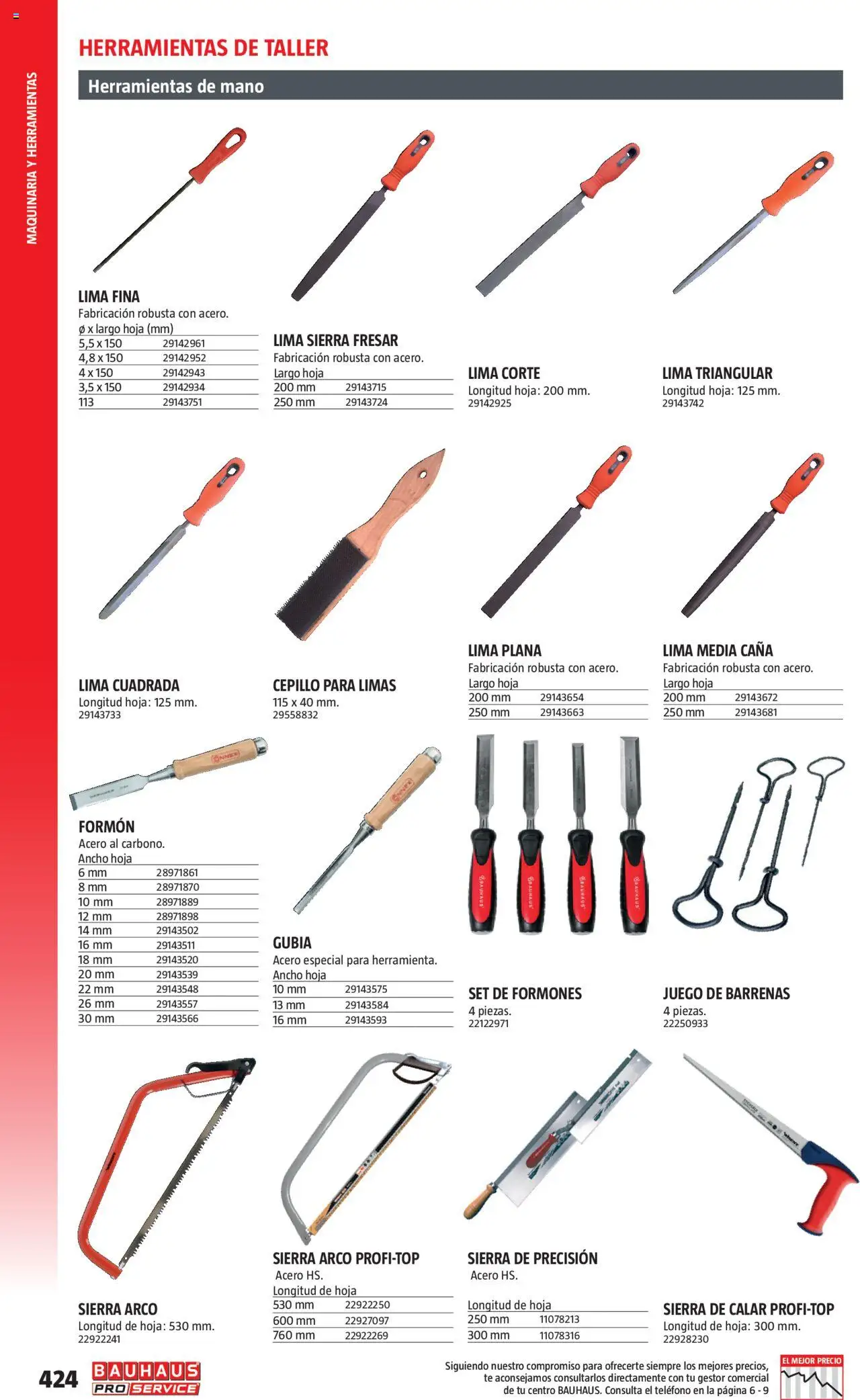 Bauhaus - ProService  - Página de 424 - Válido desde 24/02/2025