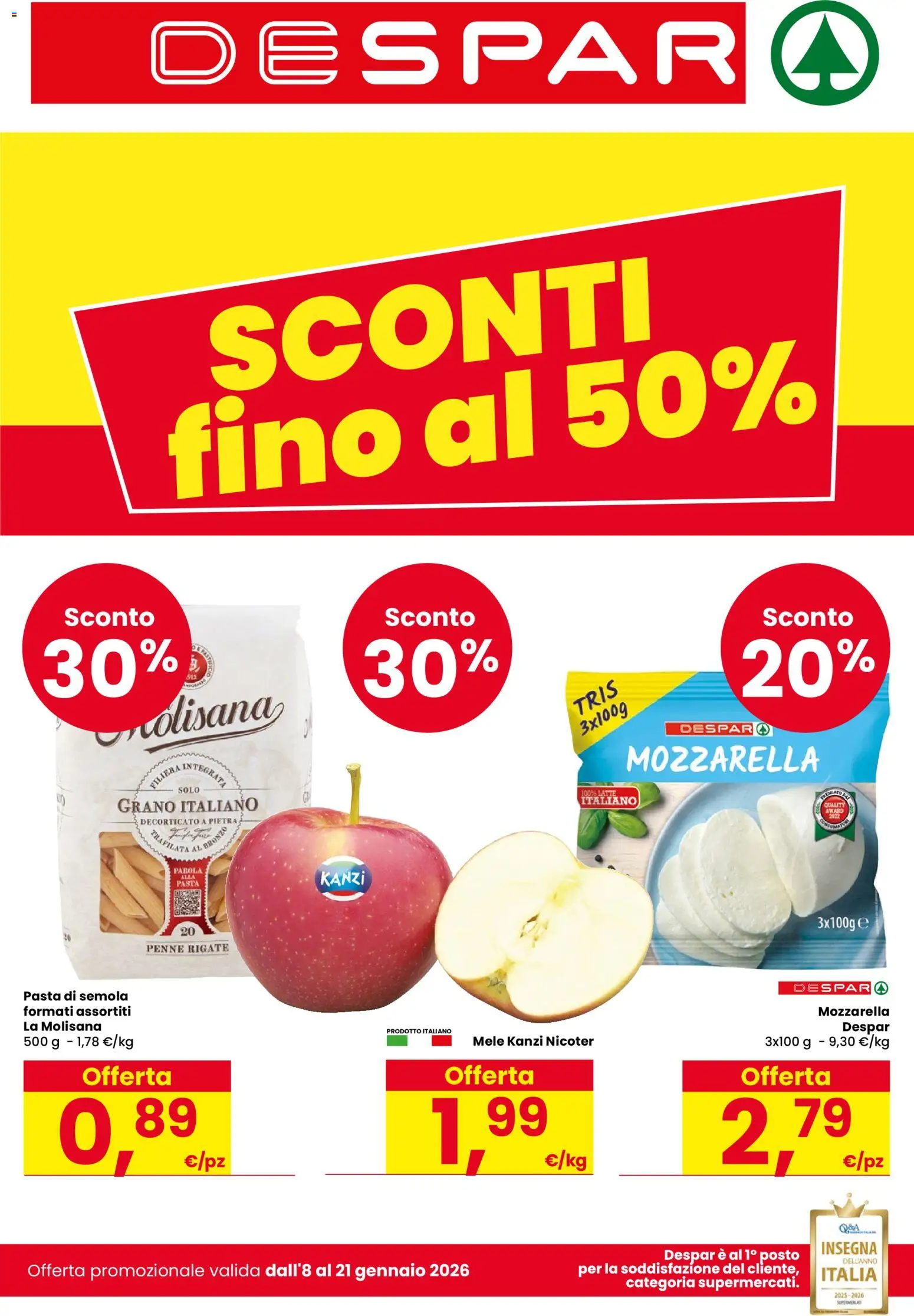 Volantino Despar	 - pagina 1 - valido dal 08/01/2026