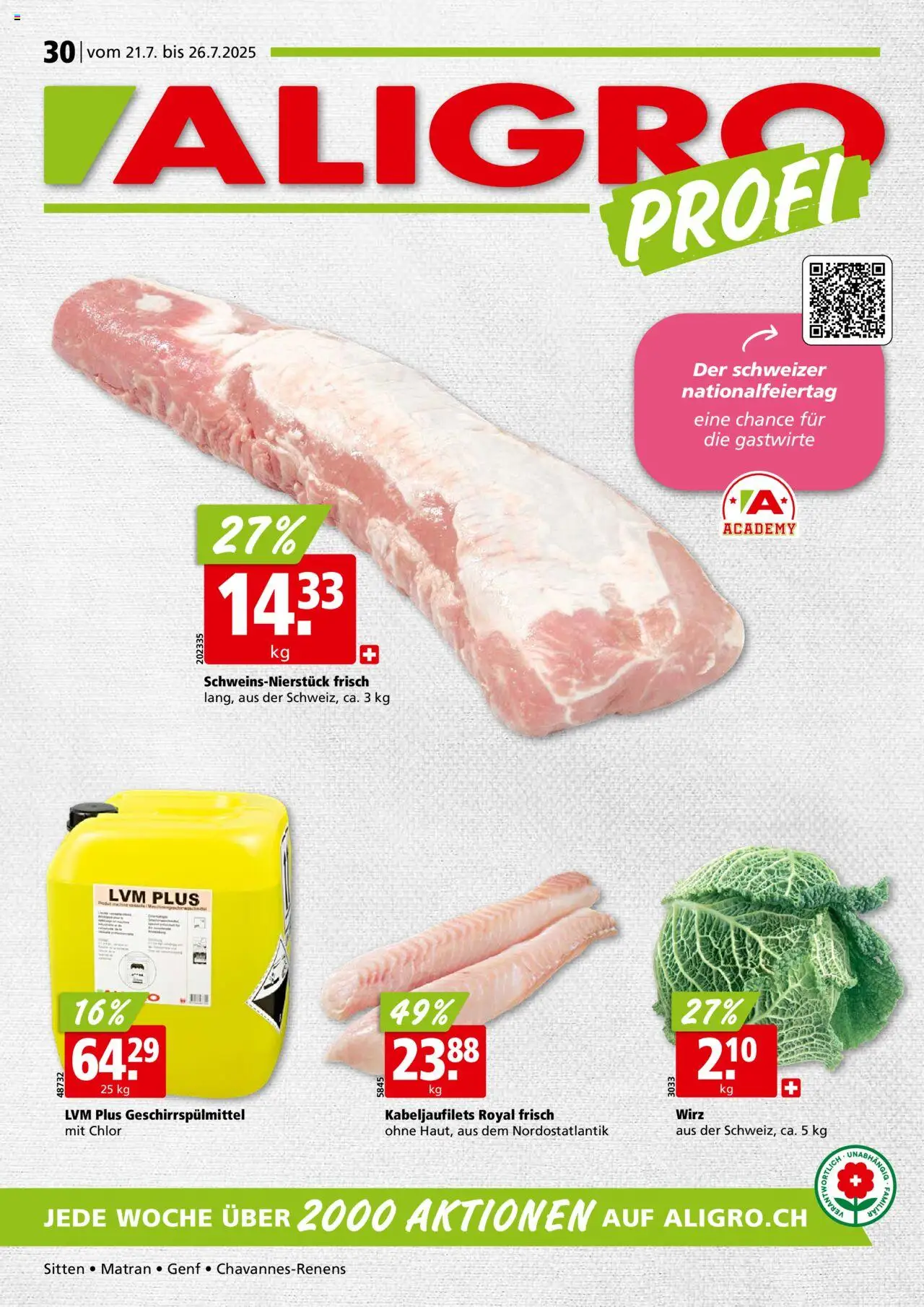 Aligro Aktionen - Seite 1- gültig ab 21.07.2025