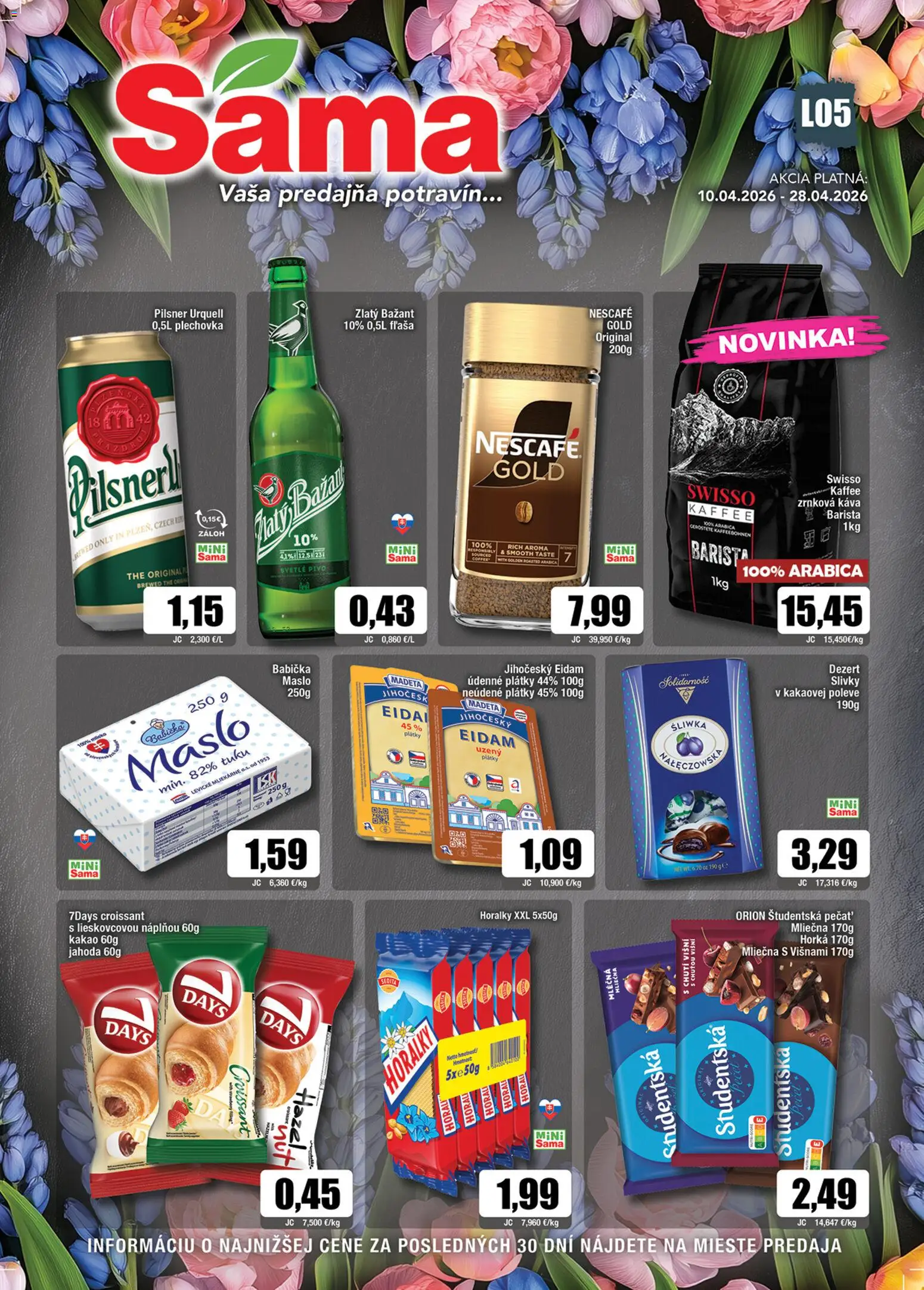 Sama leták - strana 1- platný od 10.04.2026