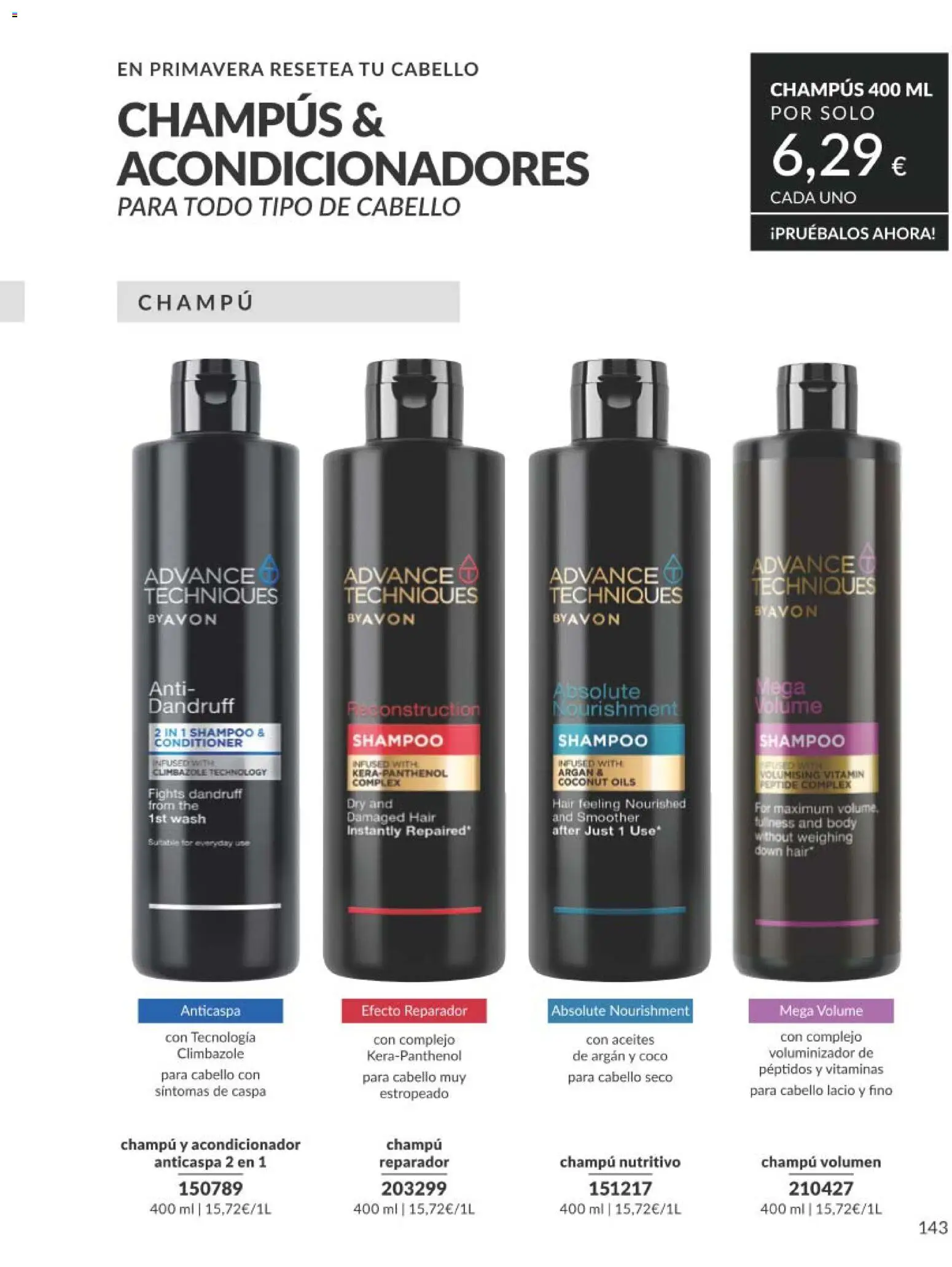 Catálogo AVON campaña 4 - Página de 143 - Válido desde 01/04/2026
