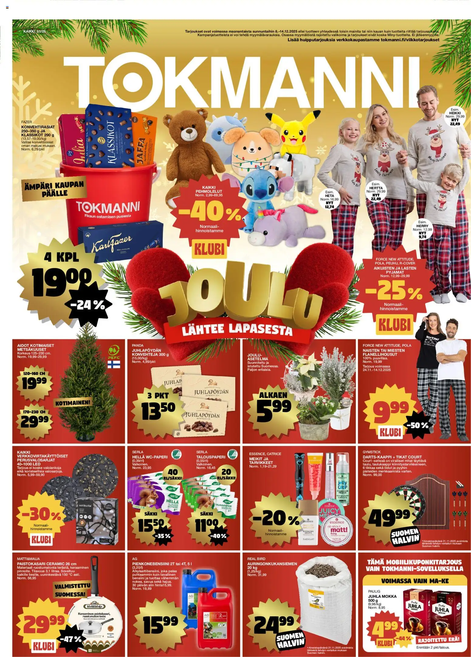 Tokmanni tarjoukset - sivu 1- voimassa alkaen 08/12/2025