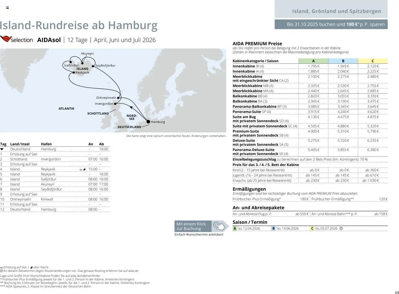 Aida Sommer 2026 - Seite 69 - gültig ab 01.03.2026