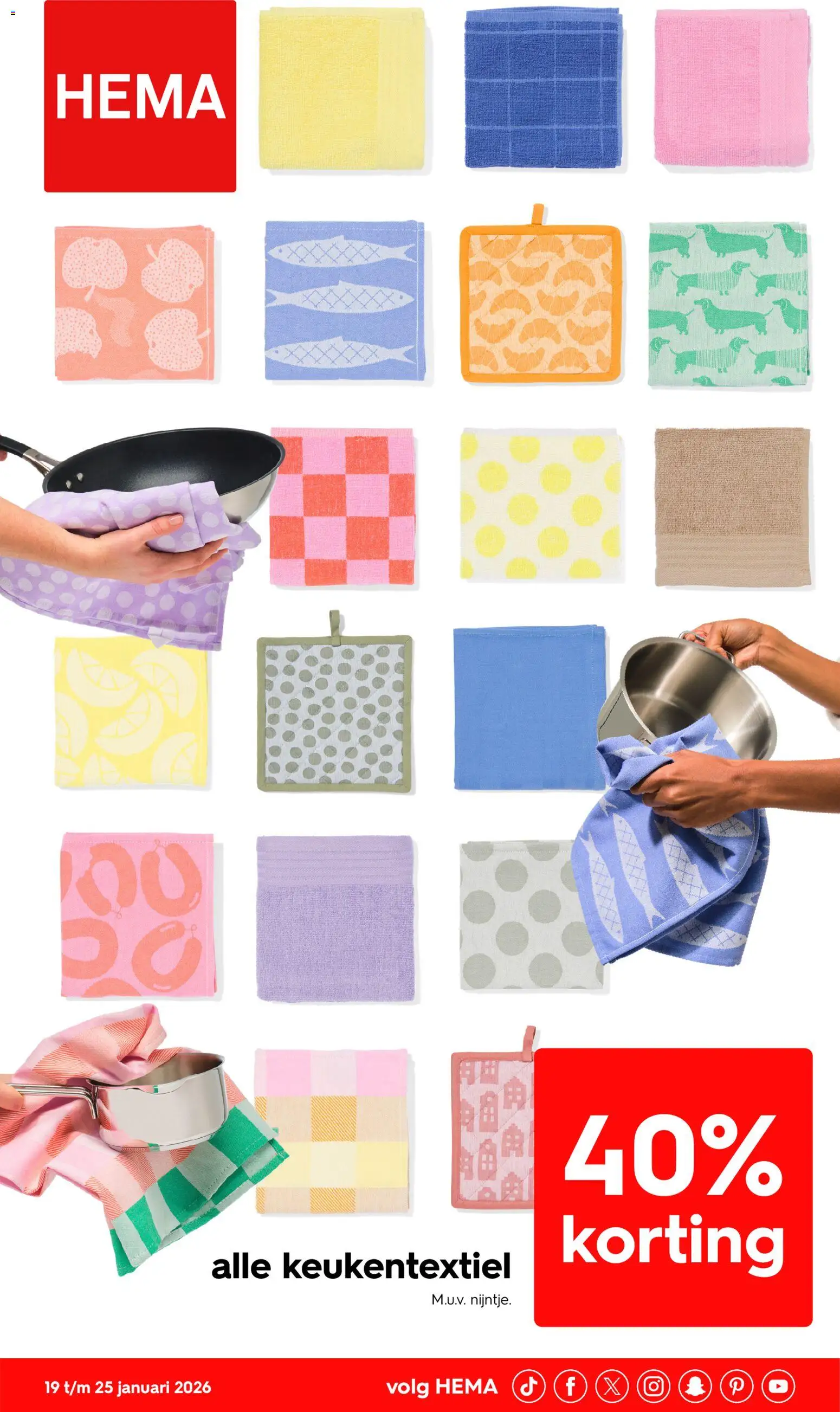 Hema folder / publicité - pagina 1- geldig vanaf 19/01/2026