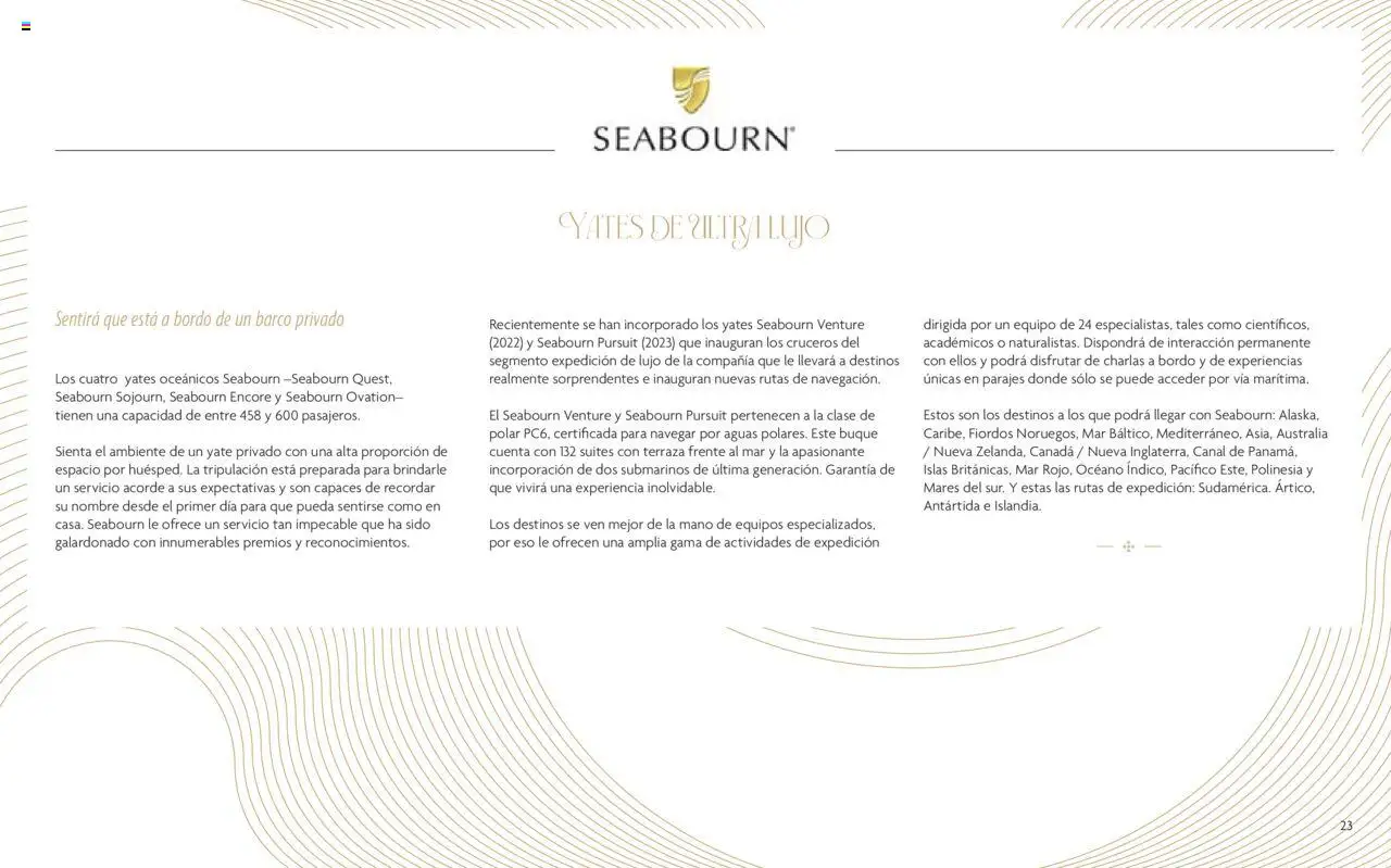 Viajes El Corte Inglés Cruceros de lujo - Página de 24 - Válido desde 01/01/2025