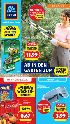 Vorschau Hofer Flugblatt gültig ab 01.08.2025