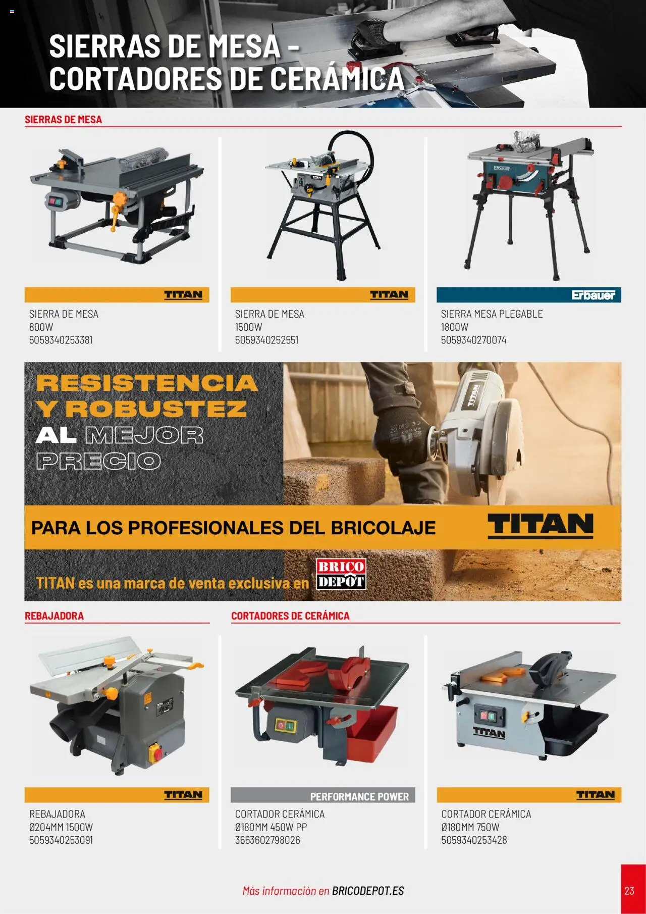 Brico Depôt folleto - Página de 23 - Válido desde 01/04/2025