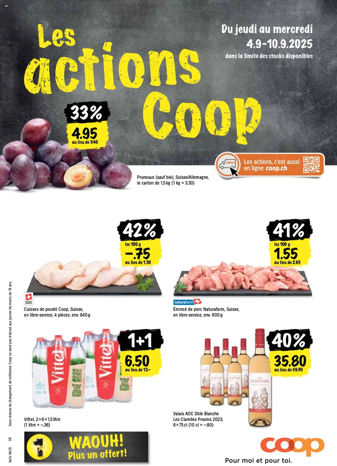 Coop - Les actions de la semaine - Seite 1- gültig ab 04.09.2025