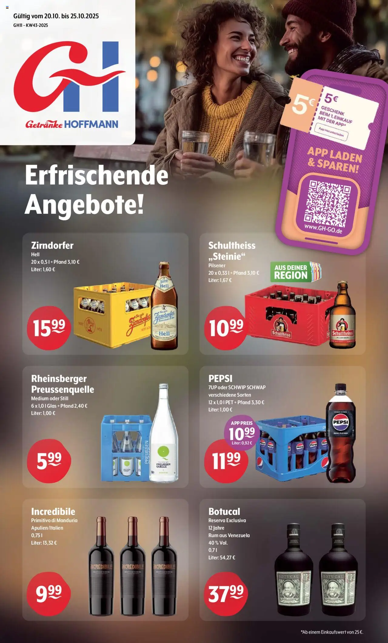 Getränke Hoffmann Prospekt 	 - Seite 1 - gültig ab 20.10.2025
