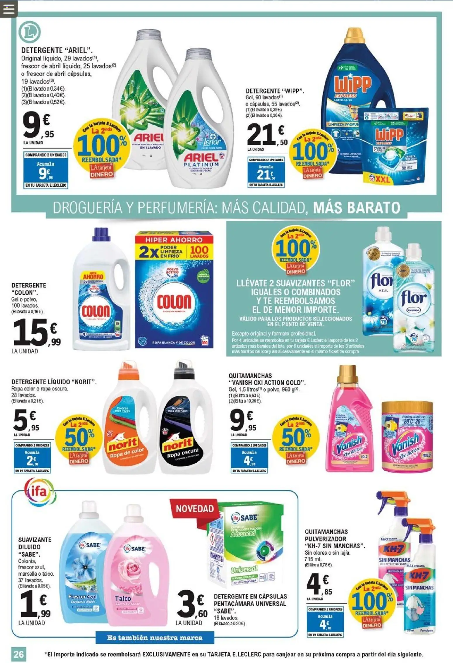 E.Leclerc folleto - Página de 26 - Válido desde 22/04/2026