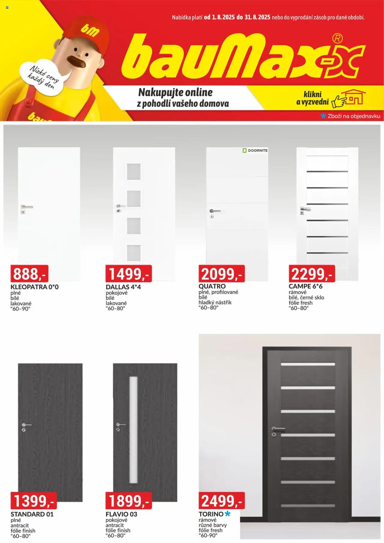 BAUMAX leták - strana 1- platný od 01.08.2025