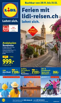 Vorschau Lidl Aktionen Reisen Dezember gültig ab 29.11.2025