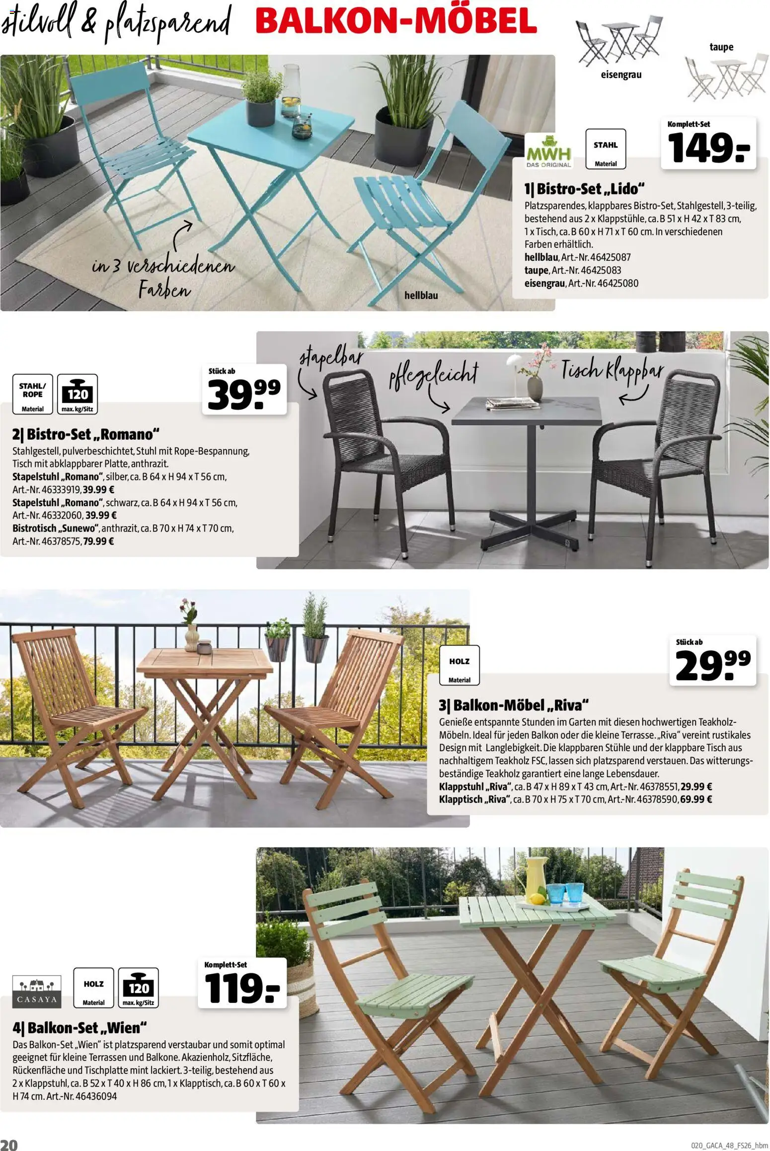 Hagebau Gartenmöbelsortiment - Seite 20 - gültig ab 02.03.2026