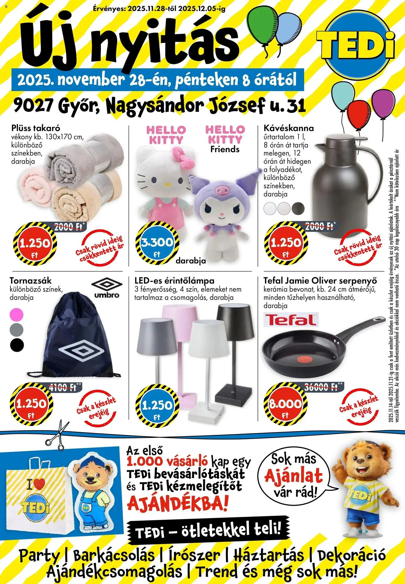 TEDi Akciós újság - 1oldal - érvényes 2025.11.28.-tól