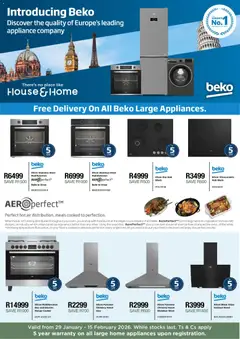 Preview House and Home Beko Special Launch valid from 29/01/2026