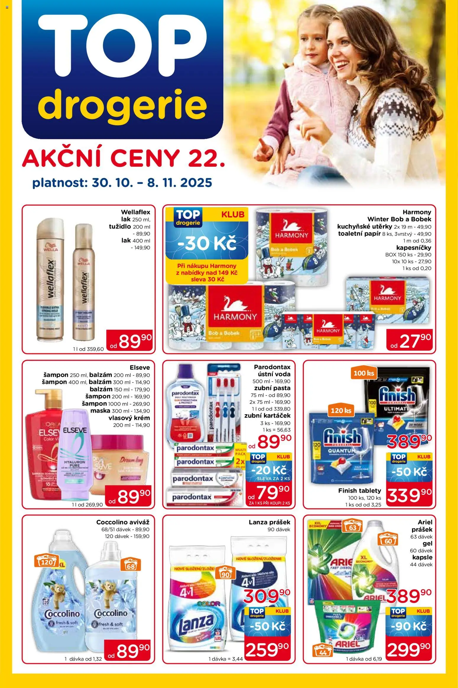 Top drogerie leták - strana 1- platný od 30.10.2025