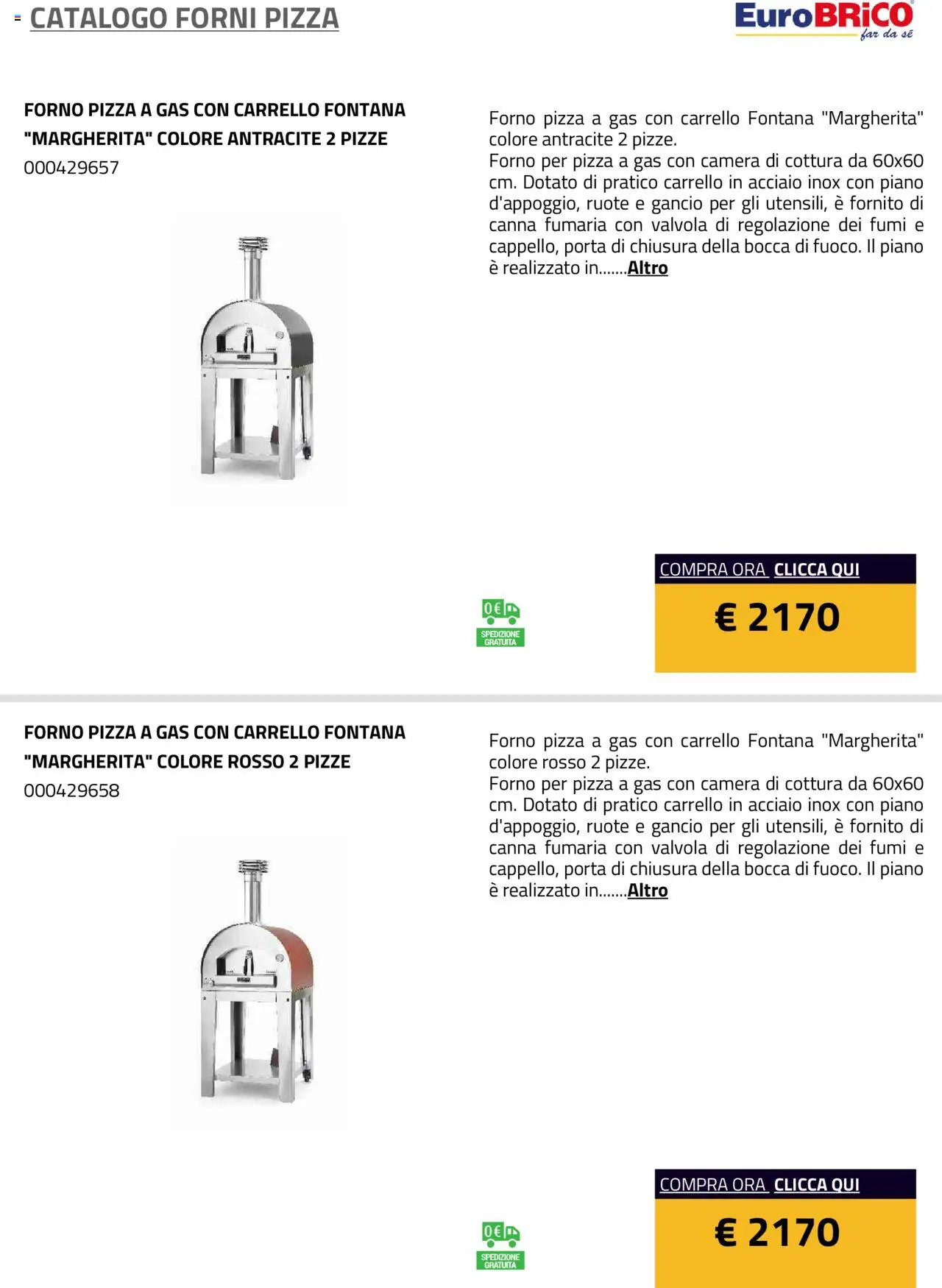 Eurobrico Forni Pizza catalogo - pagina 28 - valido dal 23/07/2025