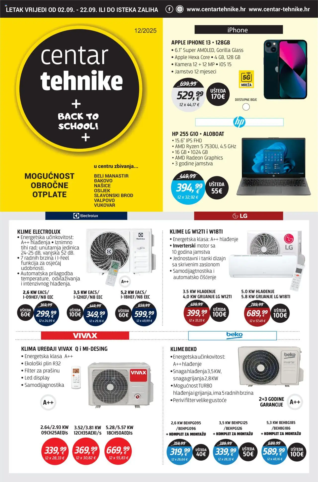 Katalog Centar Tehnike - stranica 1- važeći od 02.09.2025