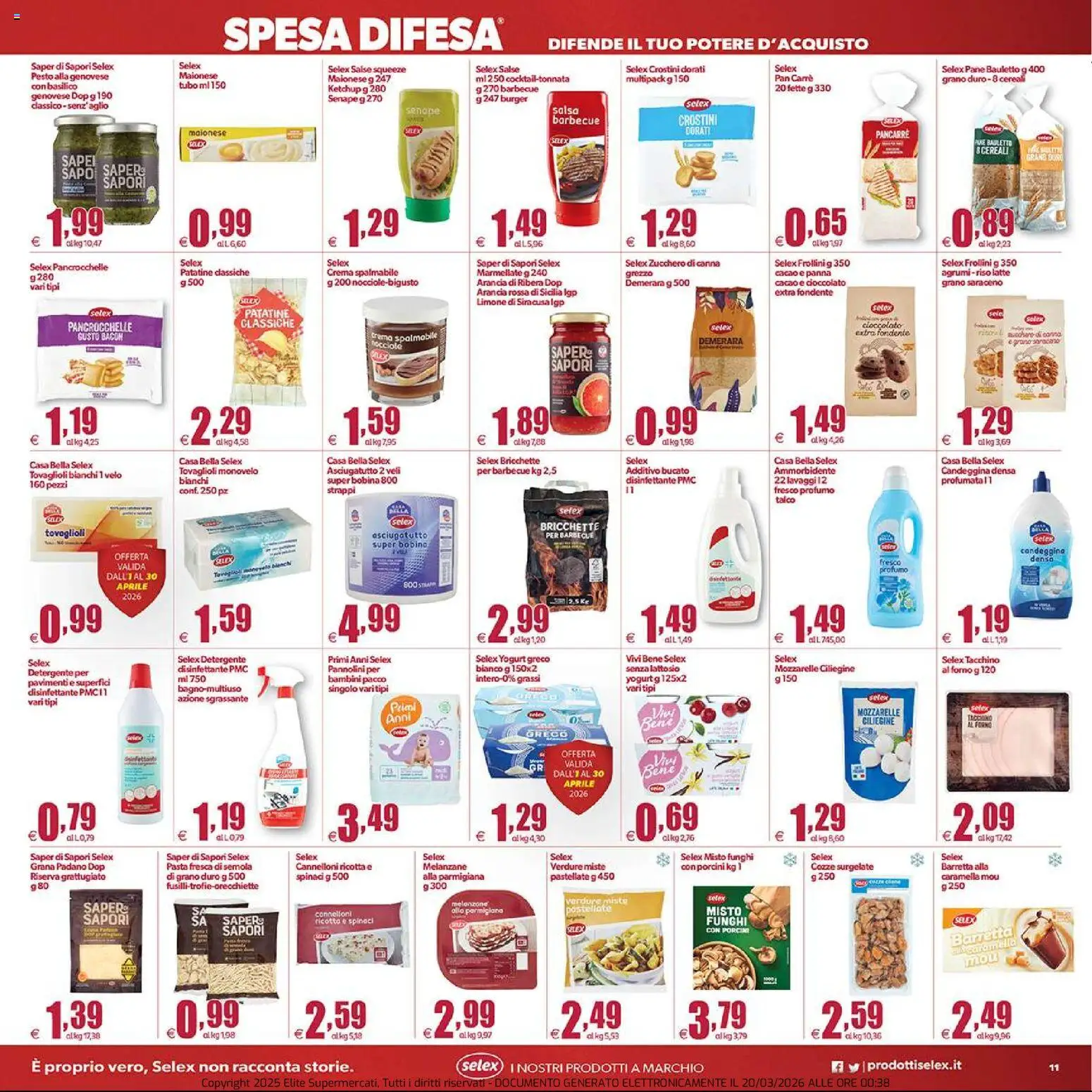 Elite Supermercati volantino - pagina 11 - valido dal 20/03/2026