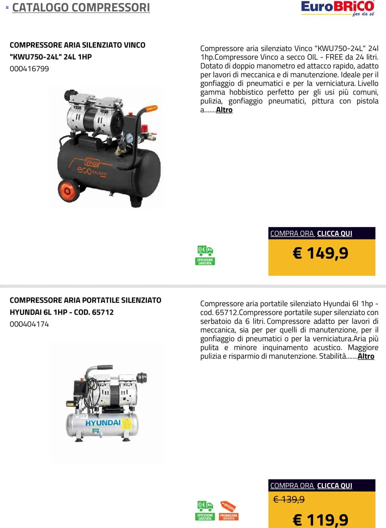 Eurobrico Compressori catalogo - pagina 6 - valido dal 23/07/2025