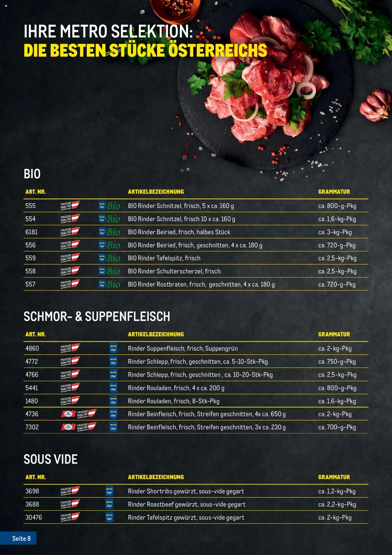 Metro Fleischkatalog - page 8- valid from 20.02.2026