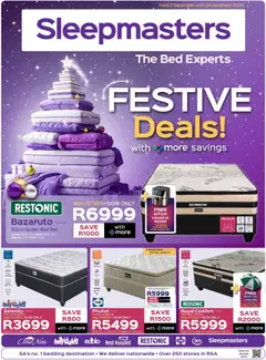 Preview Sleepmasters - Festive Deals valid from 02/12/2025