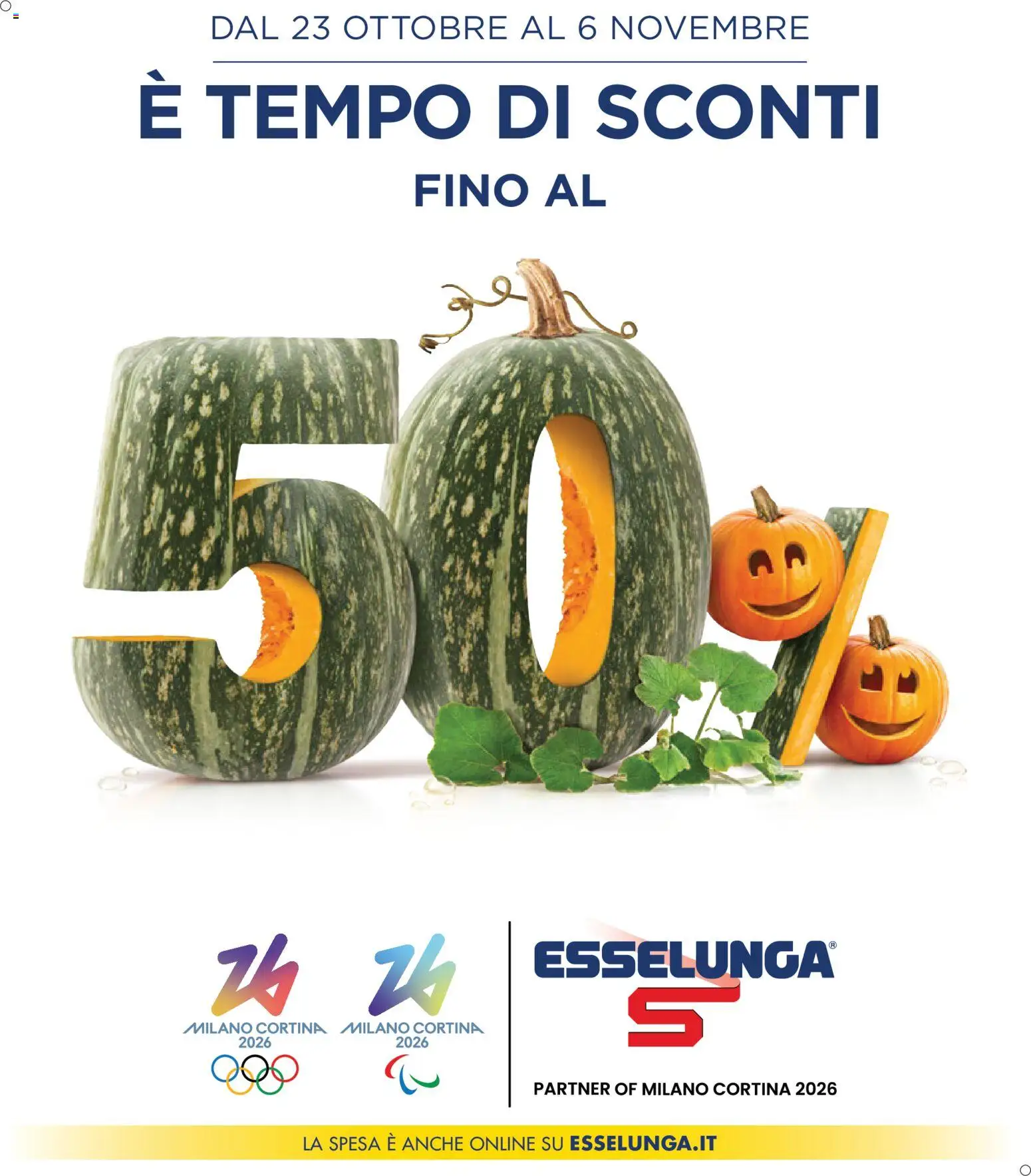Volantino Esselunga S	 - pagina 1 - valido dal 23/10/2025