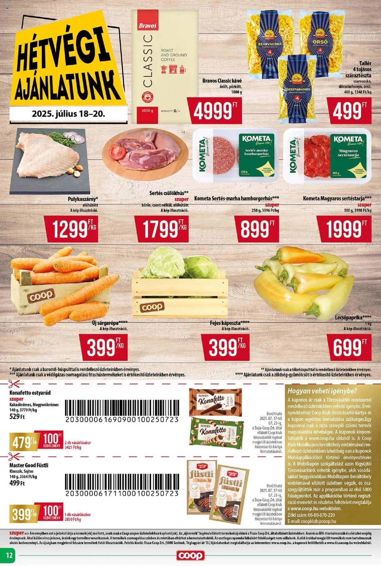 COOP Szolnok Akciós újság - 12oldal - érvényes 2025.07.17.-tól