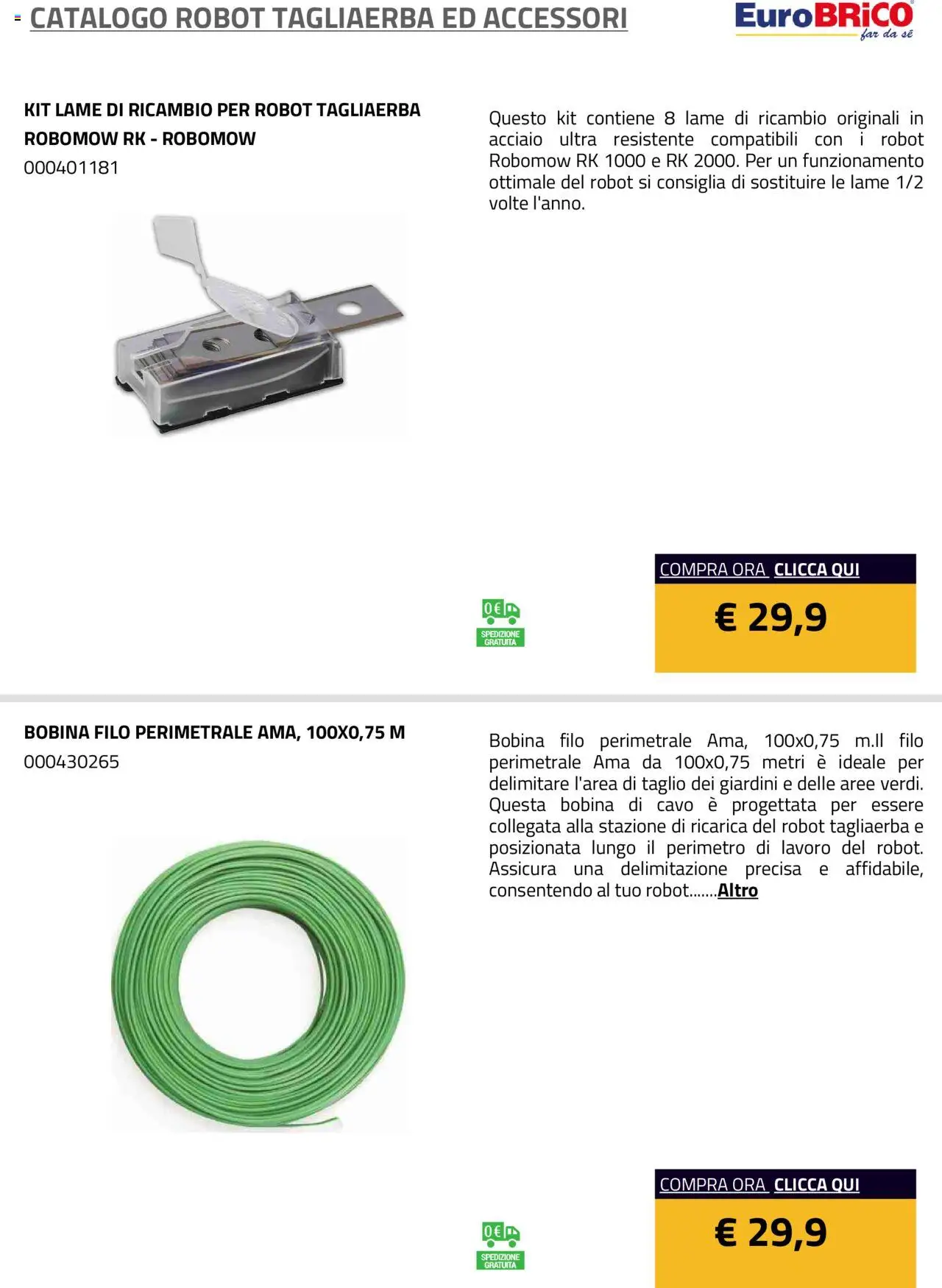 Eurobrico Robot Tagliaerba ed Accessori catalogo - pagina 12 - valido dal 23/07/2025
