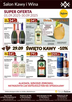 Podgląd Sużyw Gazetka - Salon kawy i wina ważny od 01.09.2025