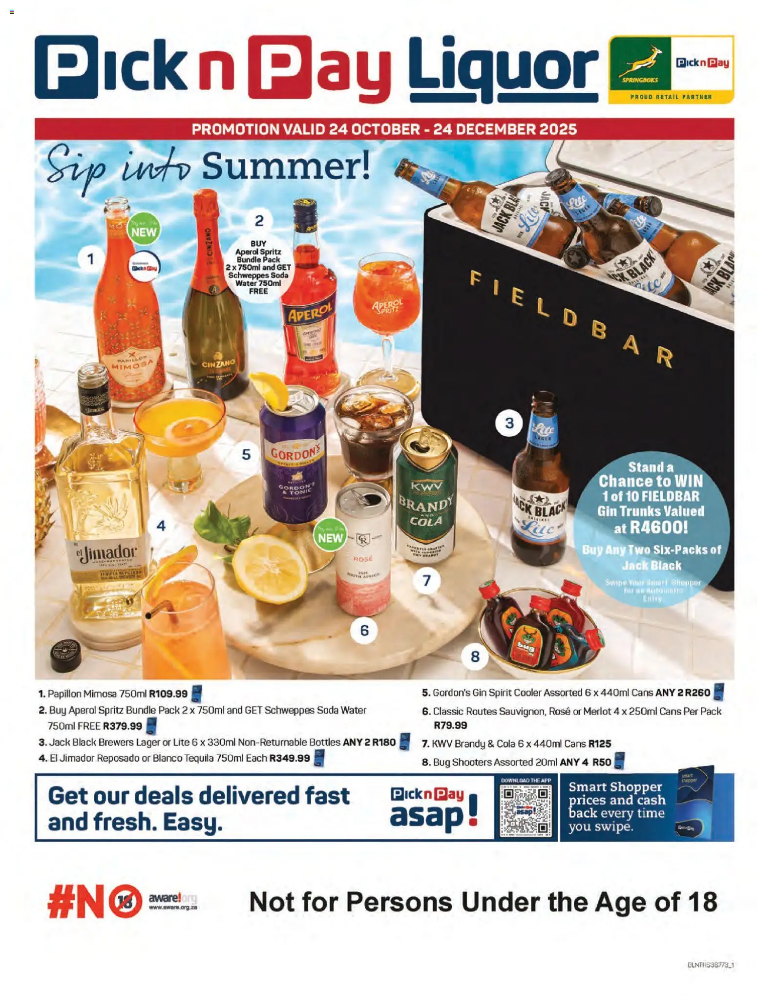 Pick n Pay - Summer Liquor Specials - page 1- valid from 24/10/2025