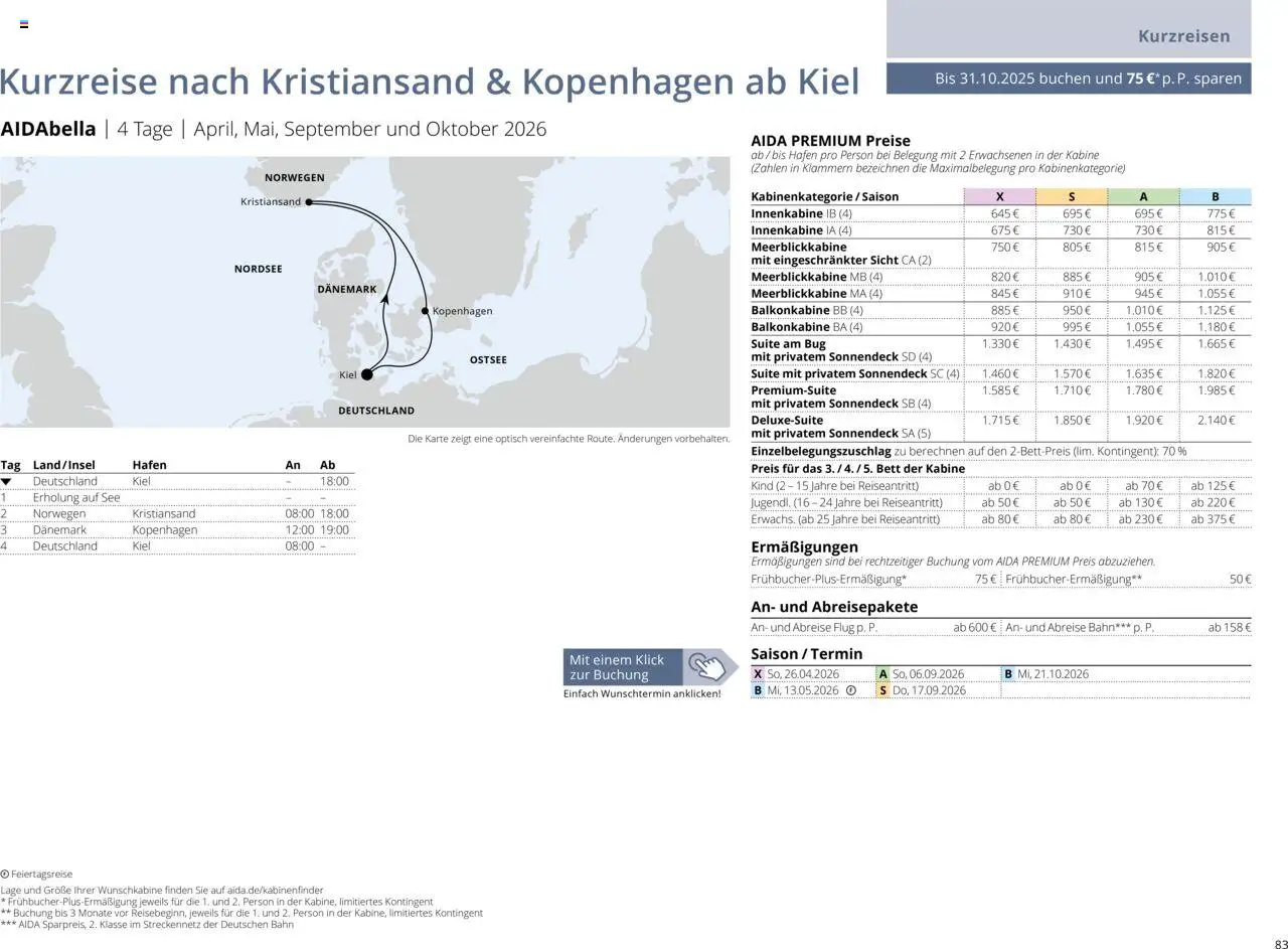 Aida Sommer 2026 - Seite 83 - gültig ab 01.03.2026