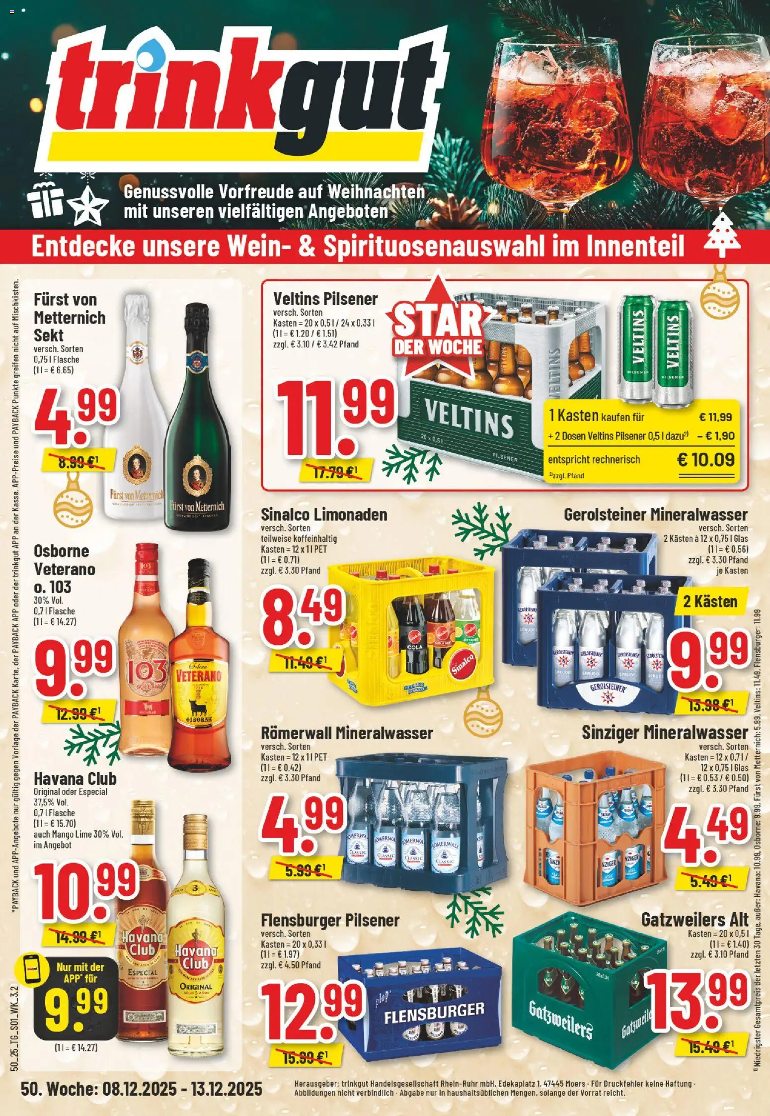 Trinkgut Prospekt - Seite 1 - gültig ab 08.12.2025