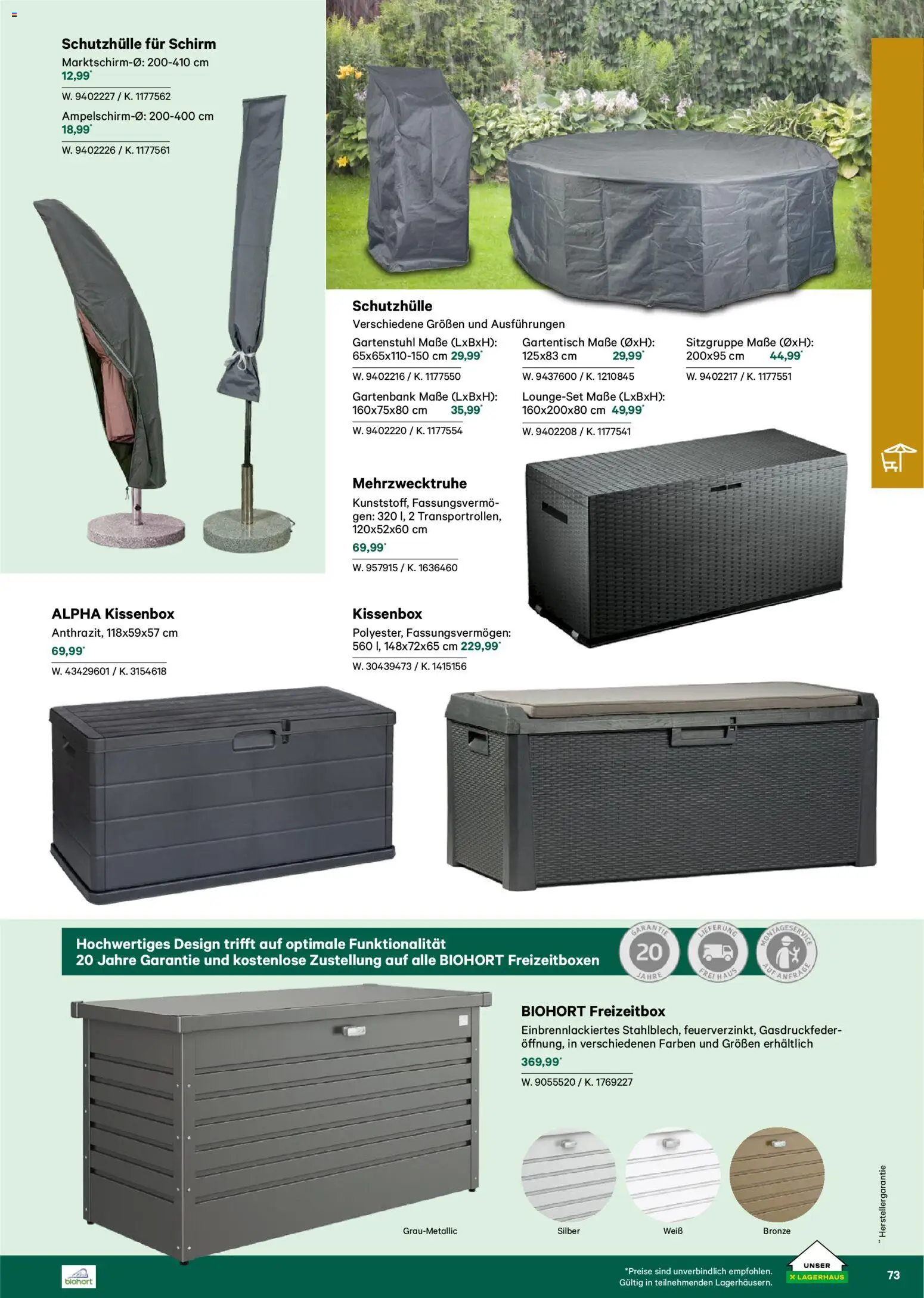 Lagerhaus  Garten und Freizeit Katalog 2026 - page 73- valid from 22.02.2026