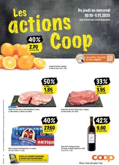 Vorschau Coop - Les actions de la semaine gültig ab 30.10.2025