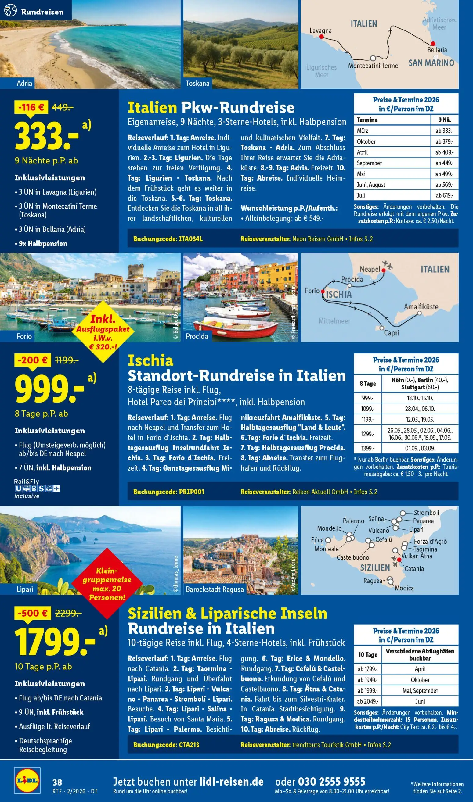 Lidl Reisen Prospekt 	 - Seite 38 - gültig ab 14.02.2026