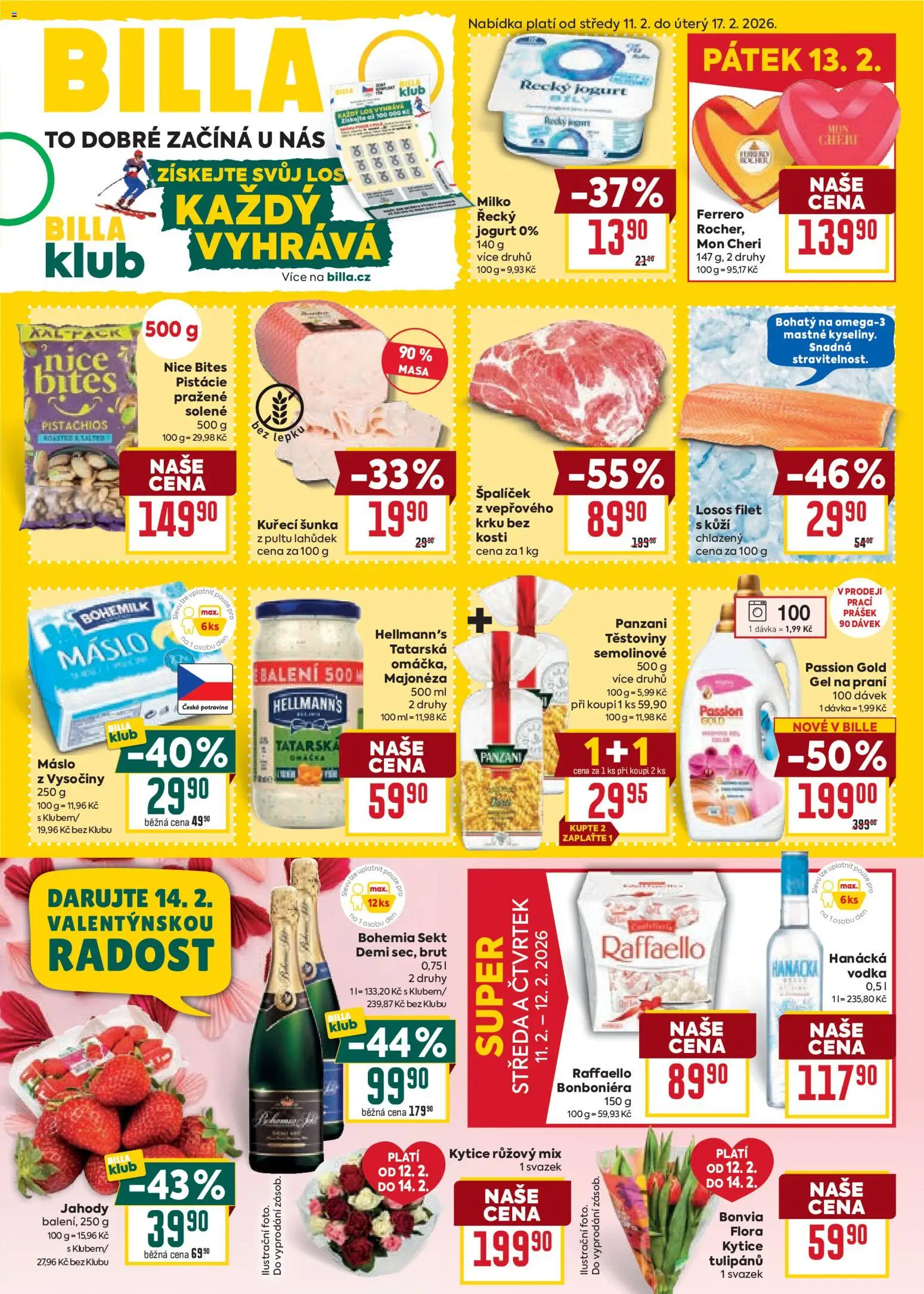 Billa Velký leták - strana 1- platný od 11.02.2026