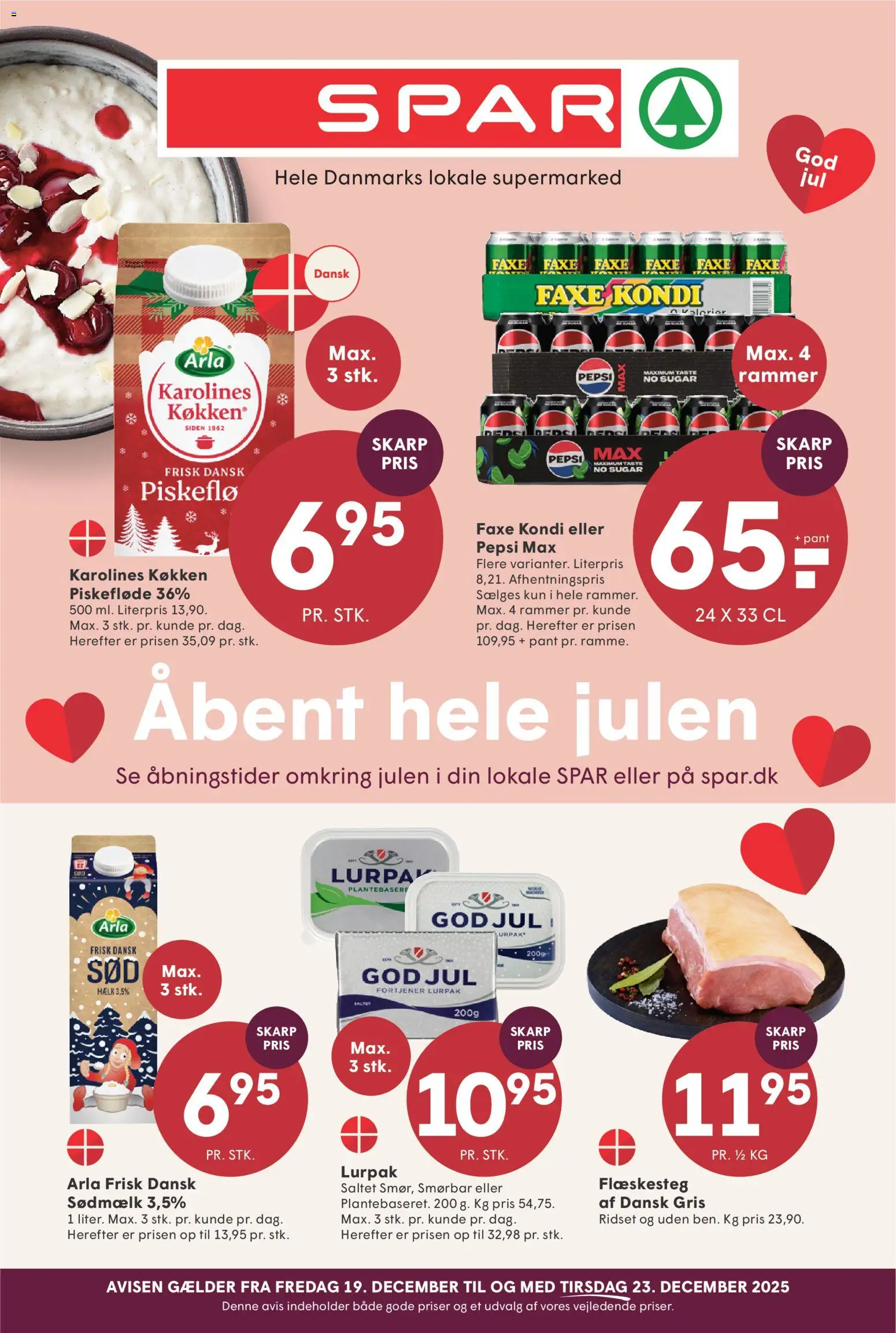 Spar - Tilbudsavis - side 1- gyldig fra 19/12/2025