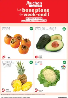Aperçu Auchan - Les bons plans du week-end dans votre super ! valable à partir du 30/10/2025