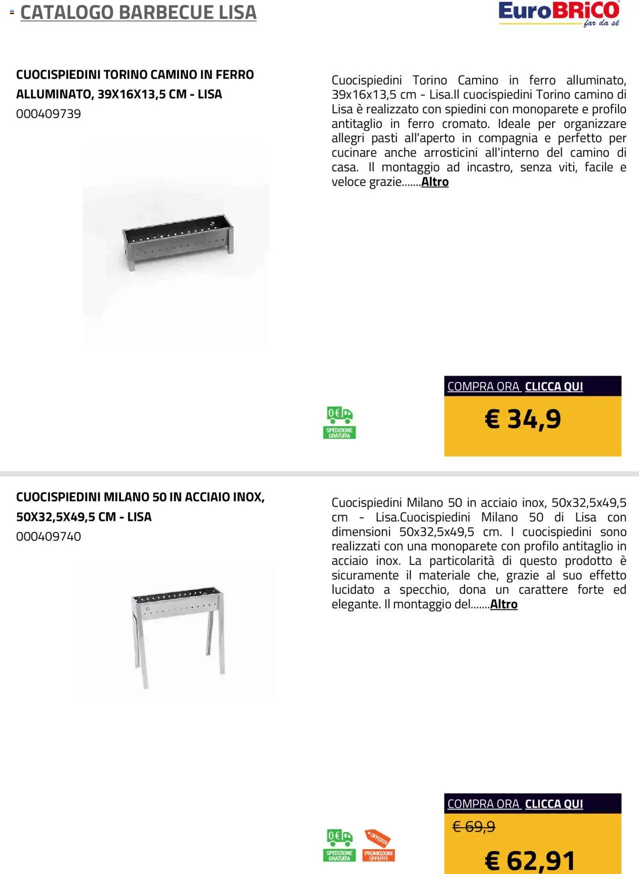 Eurobrico Barbecue Lisa catalogo - pagina 10 - valido dal 23/07/2025
