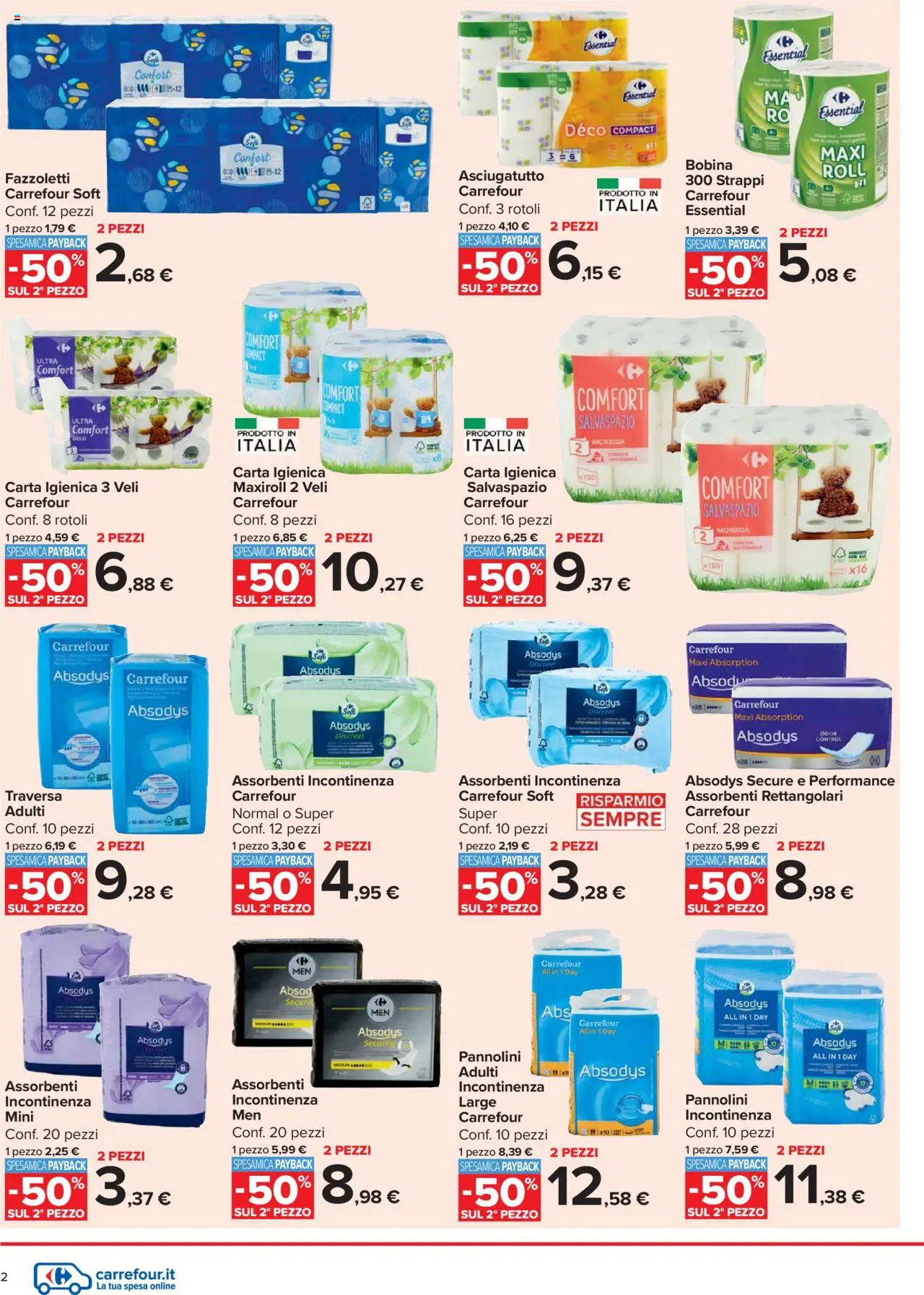 Carrefour	Market Raddoppia & Risparmia catalogo - pagina 2 - valido dal 14/07/2025