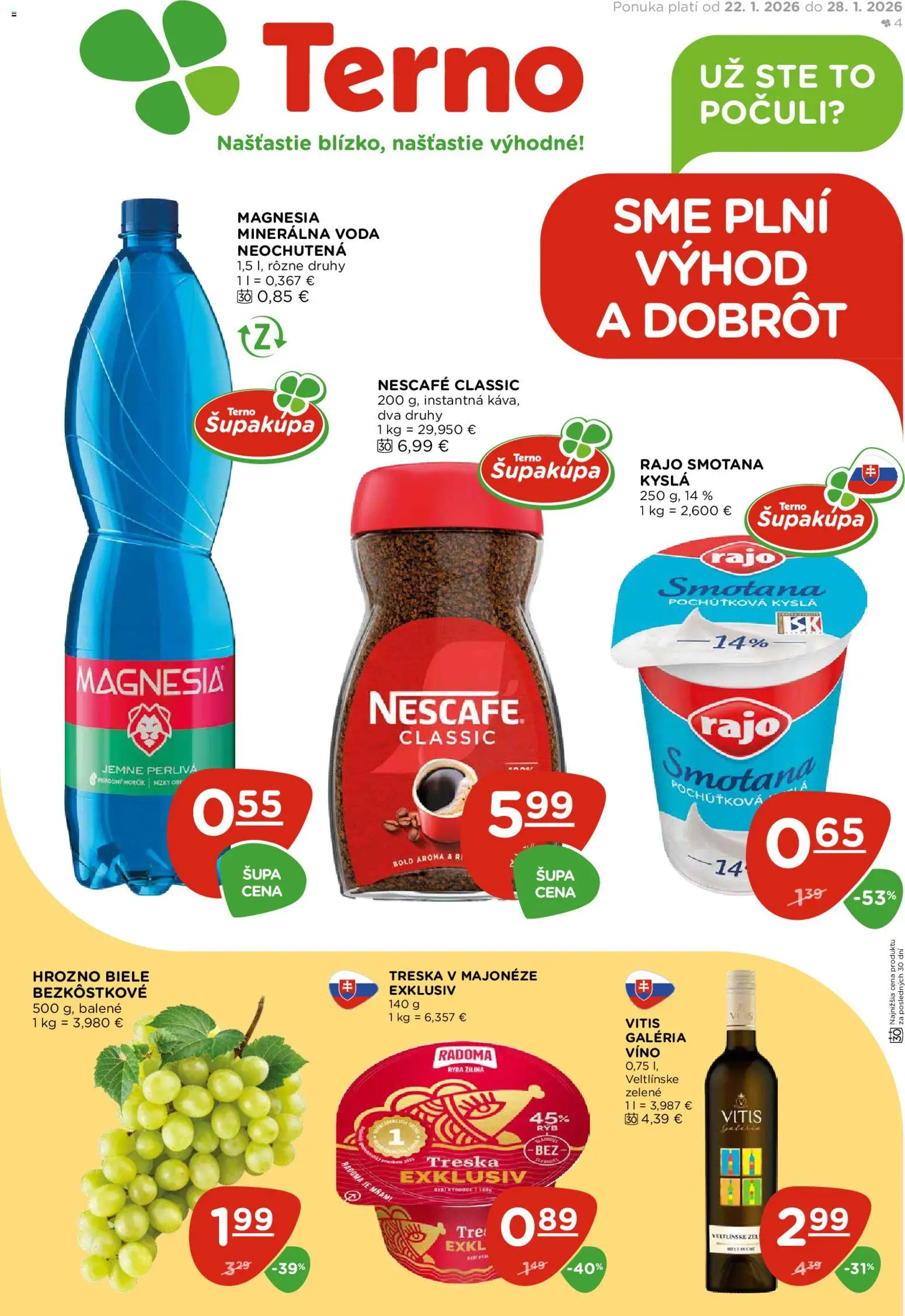 Terno leták - strana 1- platný od 22.01.2026