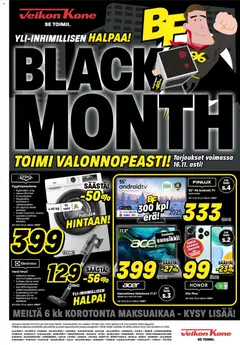 Esikatselu Veikon Kone - Black Friday voimassa alkaen 10/11/2025