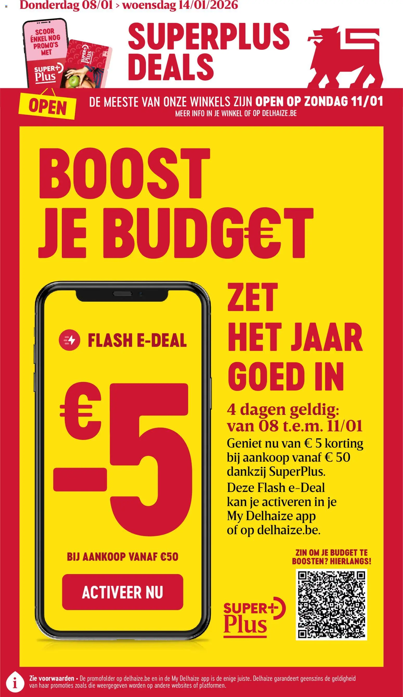 Delhaize folder week 2 - pagina 1- geldig vanaf 08/01/2026
