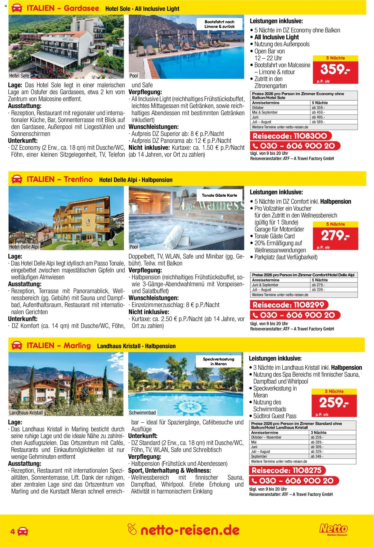 Netto Reisen Prospekt 	 - Seite 4 - gültig ab 30.04.2026