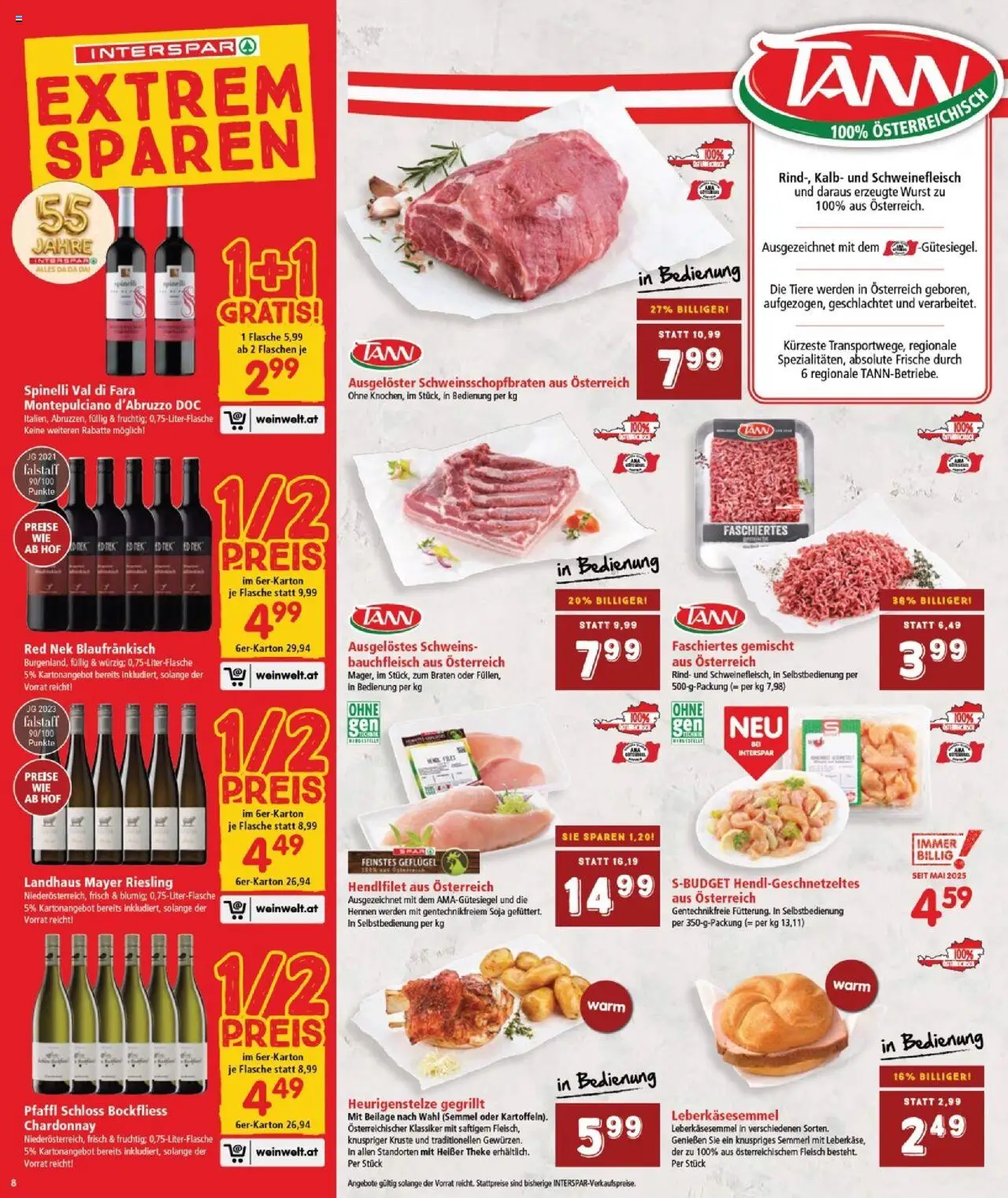 Interspar Flugblatt - Burgenland  - Seite 8- gültig ab 15.07.2025