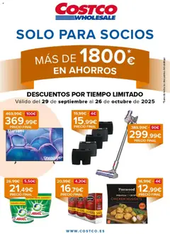 Vista previa del folleto Costco catálogo válido desde 29/09/2025