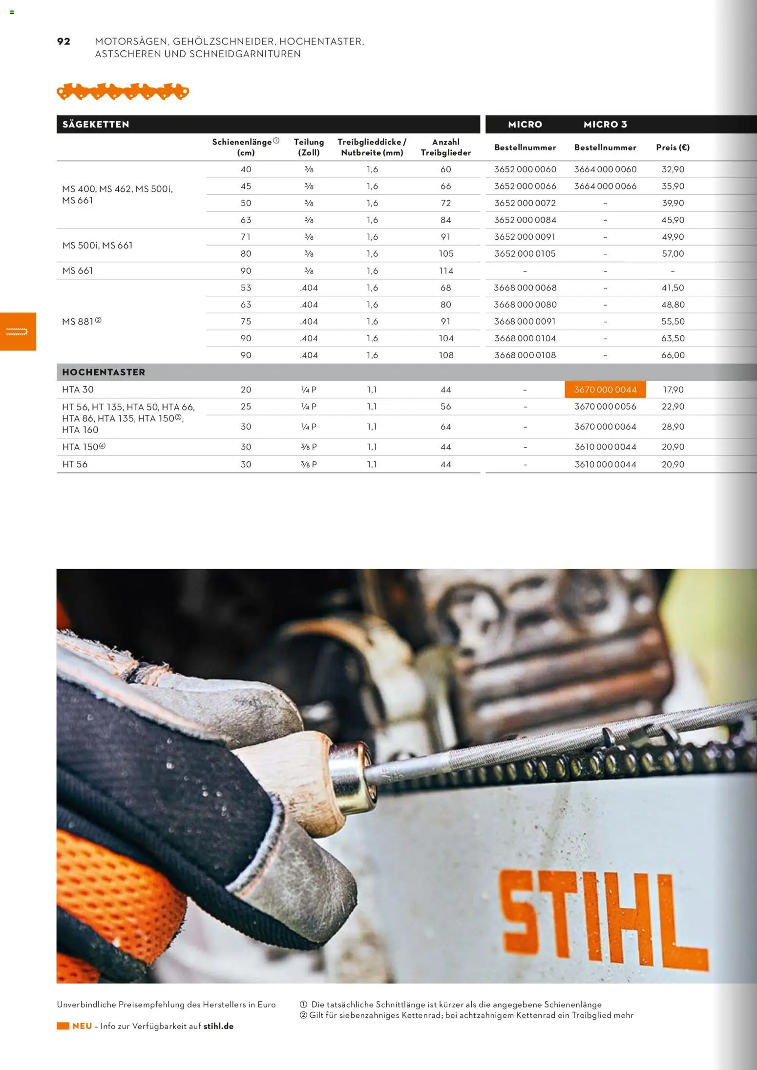 STIHL Katalog - Seite 92 - gültig ab 01.01.2026